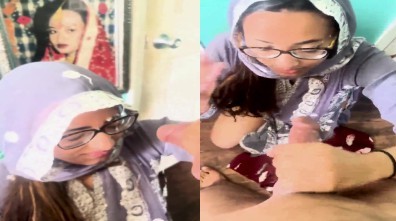 டாக்டர் முஸ்லீம் பெண் முகத்தில் சூடான விந்து பொழிந்தது