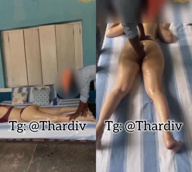 மகாபலிபுரம் டூரிஸ்ட் ஆன்டி நியூட் ஆயில் மசாஜ் செய்கிறாள்