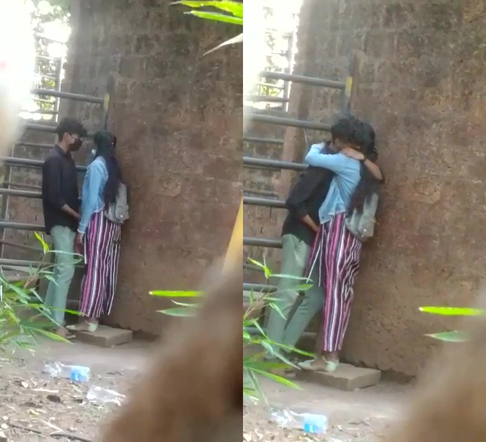 மஹாபலிபுரம் கல்சிலை ஓரமாக காதல் ஜோடி அட்டகாசம்