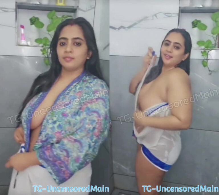 கேரளா சேச்சி வெள்ளை டவல் கட்டிக்கொண்டு நியூட் டான்ஸ்