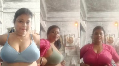 துணிக்கடை சேல்ஸ் ஆன்டி சேலையை கழட்டி அம்மணமாகிறாள்