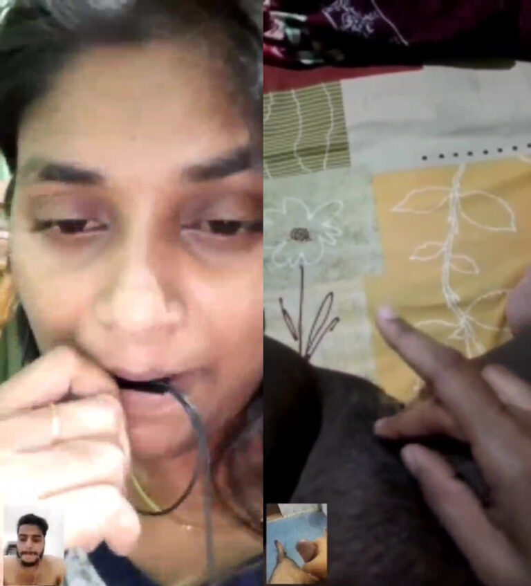 விதவை ஆன்டி வீடியோ காலில் விரல்போட்டு தண்ணி எடுக்கிறாள்