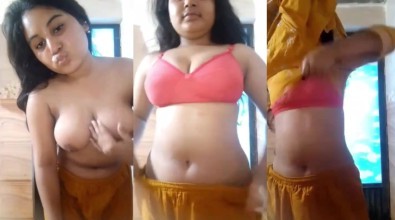 அன்னி தங்கச்சி டிரஸ் கழட்டி ஈரமான புண்டை காட்டுகிறாள்